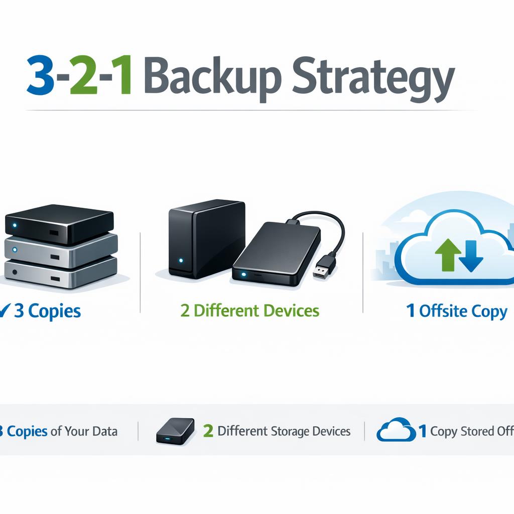 Stratégies de backup : la règle 3-2-1