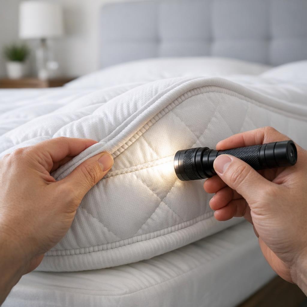 Inspection du matelas contre les punaises de lit : méthode pas à pas